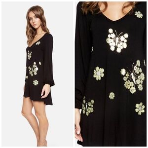 Lauren Moshi Cosette Mini Sunflower Butterfly dress